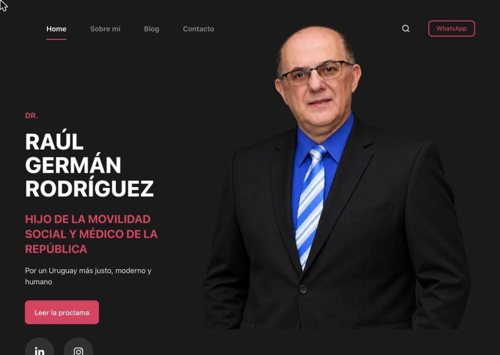 Sitio web de Dr. Raúl Germán Rodríguez diseñado por Humanky